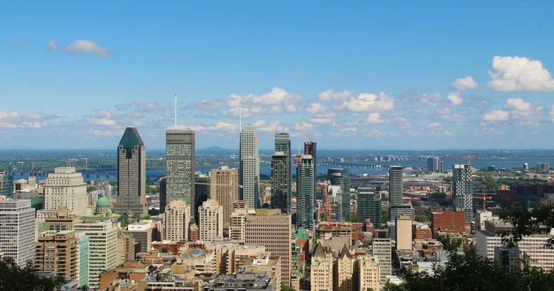 Montreal skyline seen from Mount Royal.